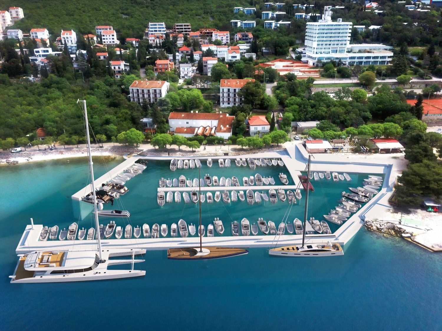 Vizualizacija luke Omorika